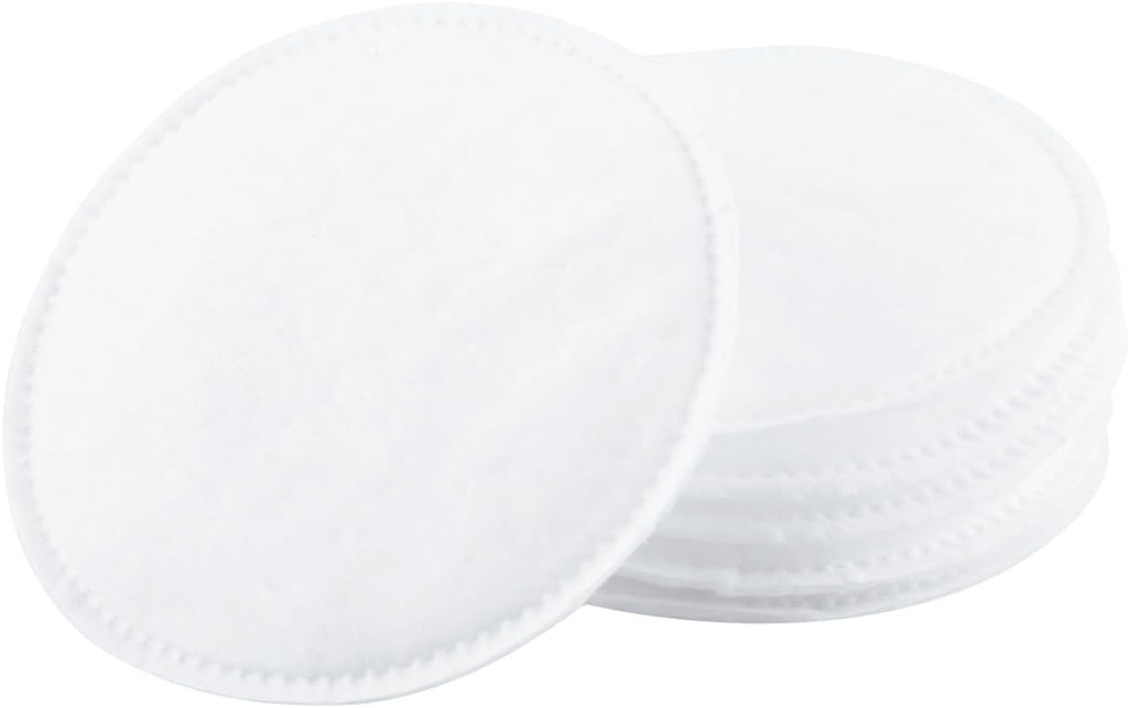 Swisspers Make-Up Pads, 80 Pack - 100% Pure Cotton, Triple-Combed Plump Pads with Stitched Edges, Ideal for Micellar Water & Makeup Removal