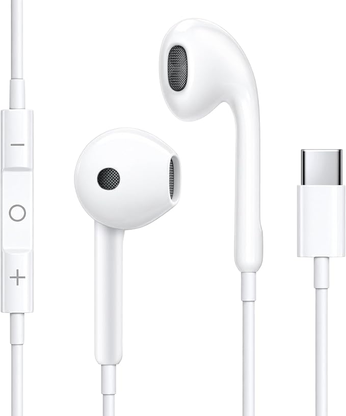 USB C Headphones for iPhone 18 17 16 15 - Wired Earphones with Noise Cancelling
