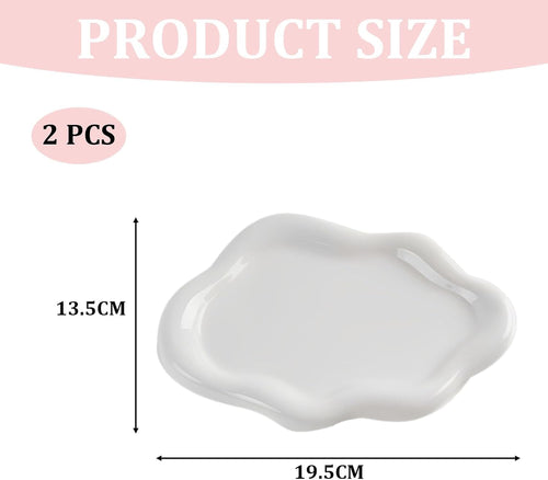 2pcs Trinket Tray Bedroom Decor Aesthetic Tray Jewellery Trays Trinket Dish