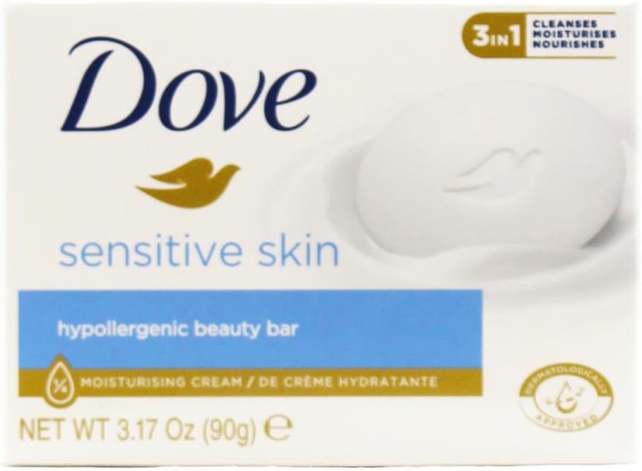 Dove Sensitive Skin Hypoallergenic Beauty Soap Bar 90g