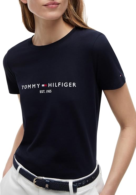 Tommy Hilfiger Women's Essential Crew Neck Logo T-Shirt