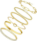 6pcs Gold Bangles Set, Gold Jewellery, Gold Bracelet for Women