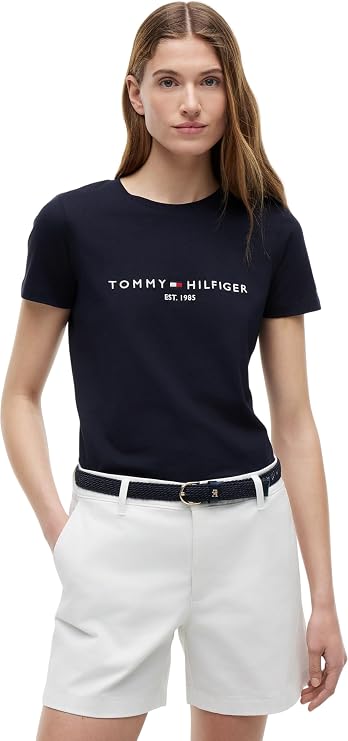 Tommy Hilfiger Women's Essential Crew Neck Logo T-Shirt